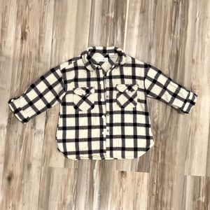 Zara Kids Plaid Button Up SZ 2-3T